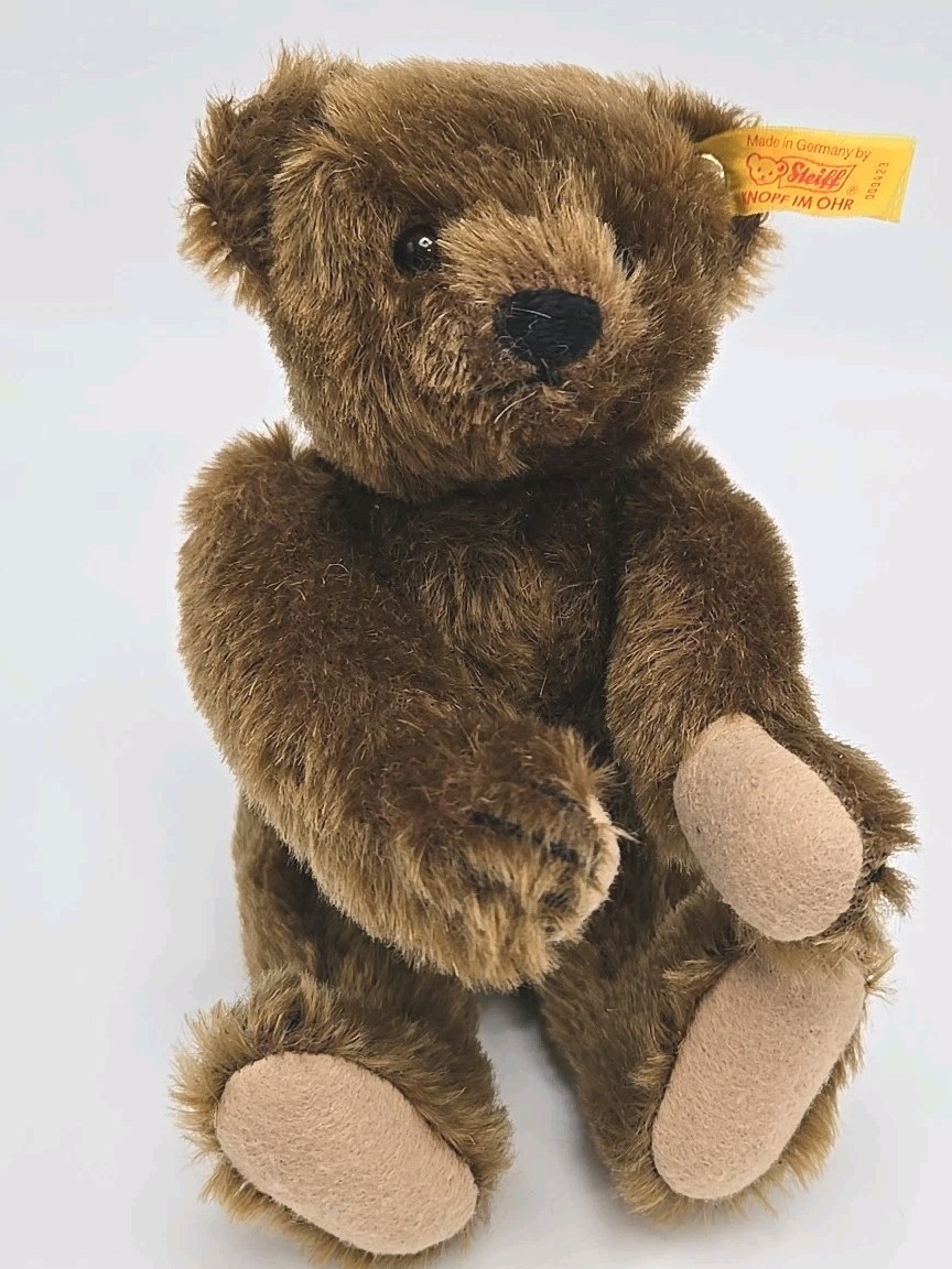 STEIFF KNOPF IM OHR Classic Brown Teddy, #000423, Jointed, 9