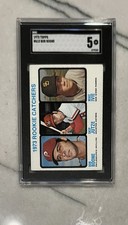 1973 Topps Baseball #613 Bob Boone/Skip Jutze/Mike Ivie Rookie Catchers SGC 5