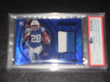JONATHAN TAYLOR 2020 PANINI CERTIFIED PATCH PSA 6