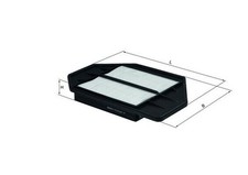 MAHLE Luftfilter LX 1742 Filtereinsatz für HONDA CIVIC EU EP EV 7 Hatchback CTDi