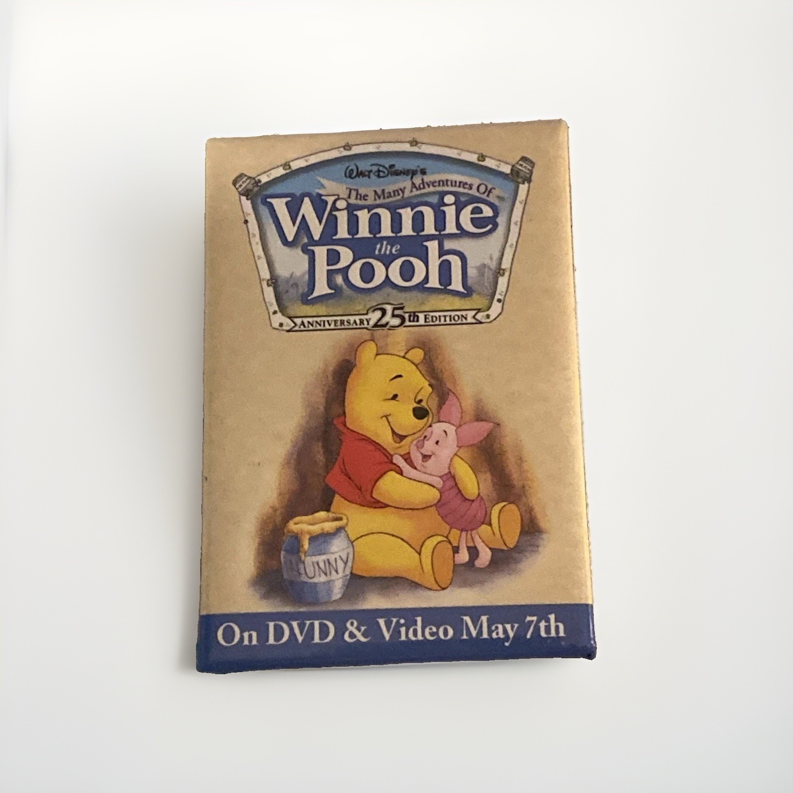 Disney Winnie the Pooh 25th Anniversary DVD Promo Pin Video Release Rare