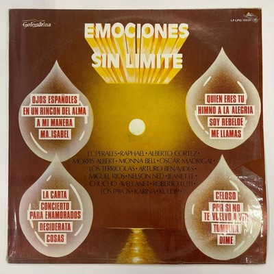EMOCIONES SIN LIMITE VOL. 1, 16 EXITOS, FEAT MONA BELL / RAPHAEL 1985 MEXICAN LP