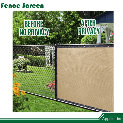 10ft Sand Privacy Fence Screen Windscreen Mesh Shade for Railing Outdoor Pool - Picture 8 of 10