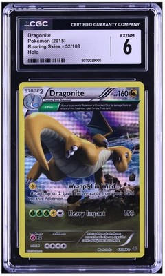 Pokemon Dragonite Holo Card 52/108 - XY Roaring Skies Trading Card