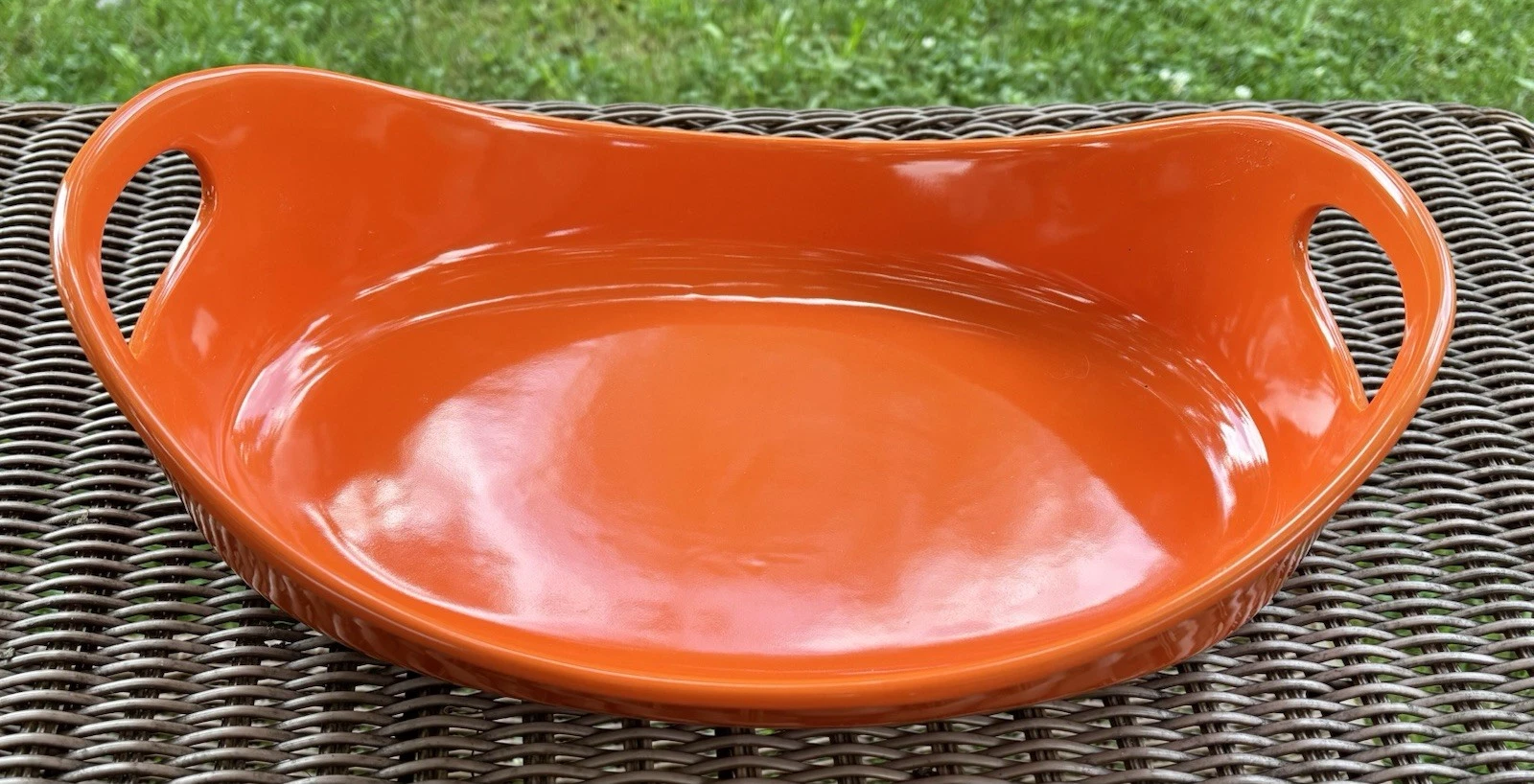 Rachel Ray Orange Casserole Dishe W/ Handles Set 2.25 Quart G014