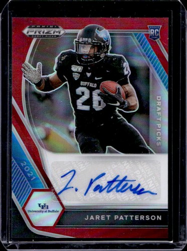 2021 Prizm Draft Picks Jaret Patterson Auto RC Red #/199