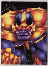 Flair Marvel Thanos Attacks Trading Card 1994 #31 Thanos Fleer Collector Comic