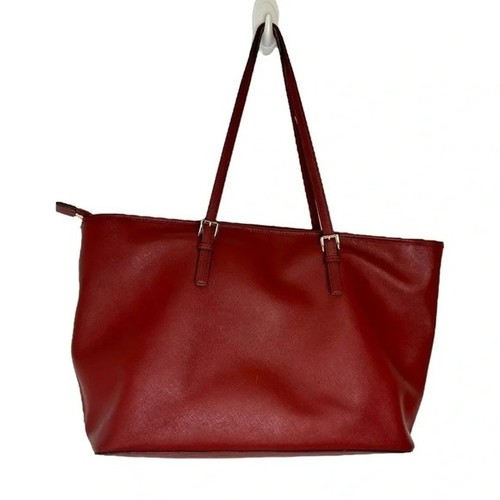 Michael Michael Kors Jet Set travel large (19"x11"x6") zip top brick red tote - Picture 5 of 16
