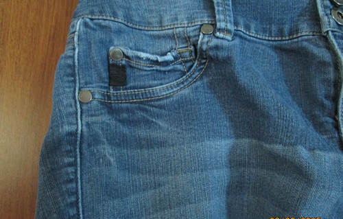 Torrid Blue Jean Shorts Denim Sz 12 R Cotton Rayon Poly Spandex Waist 31 Side 12 - Picture 3 of 5