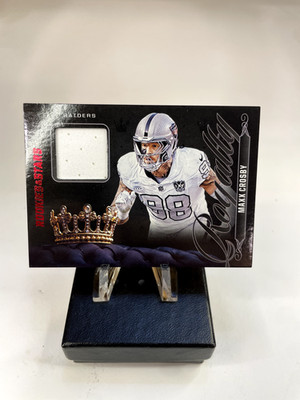 Max Crosby Rookies & Stars ROYALTY PATCH #R-MCY, Las Vegas Raiders
