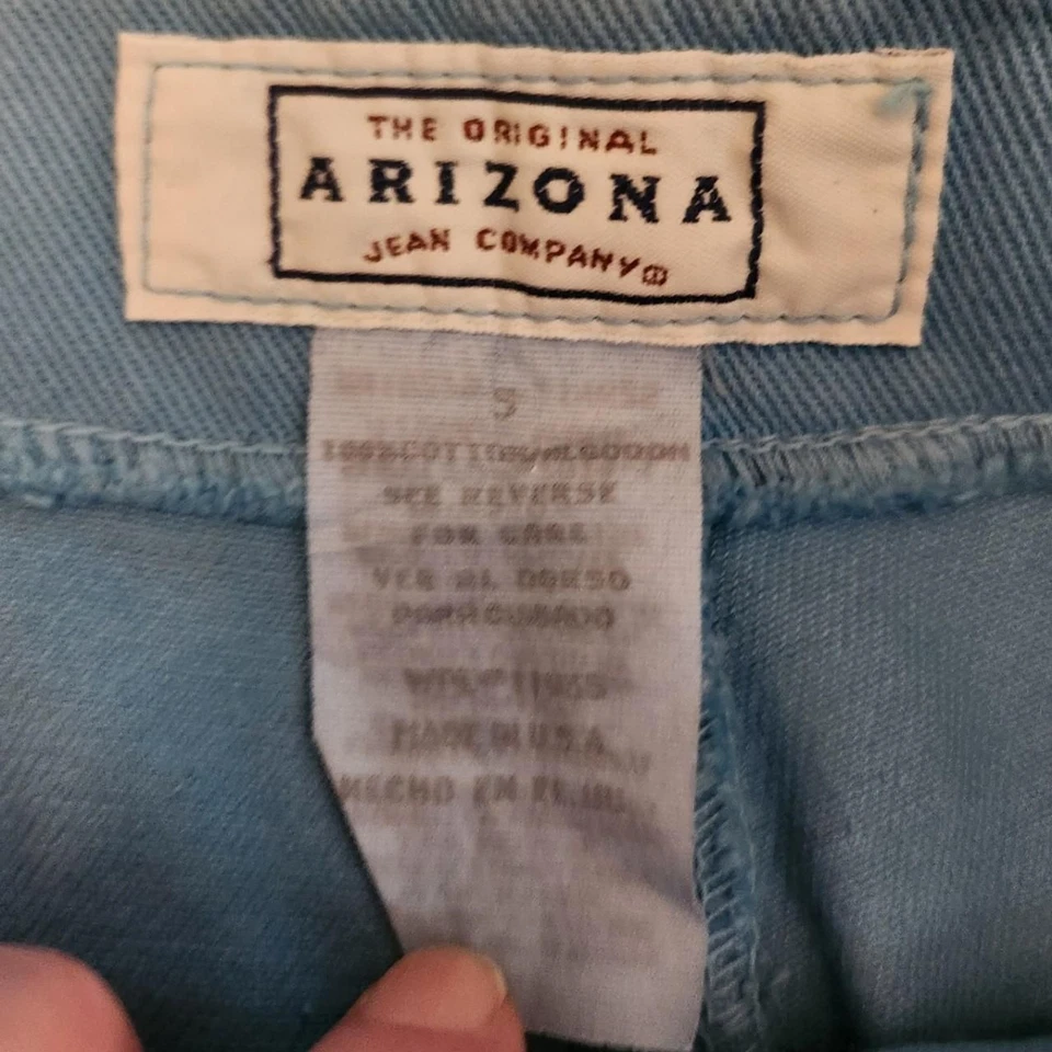 Saia jeans vintage Y2k Arizona azul bebê cintura alta com shorts embutidos 5 - Imagem 4 de 4