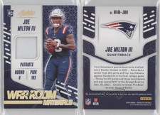 2024 Panini Absolute War Room Materials Gold /99 Joe Milton III Rookie RC