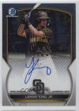 2023 Bowman Chrome Prospect Auto Lamar King Jr #CPA-LK Auto 1a39