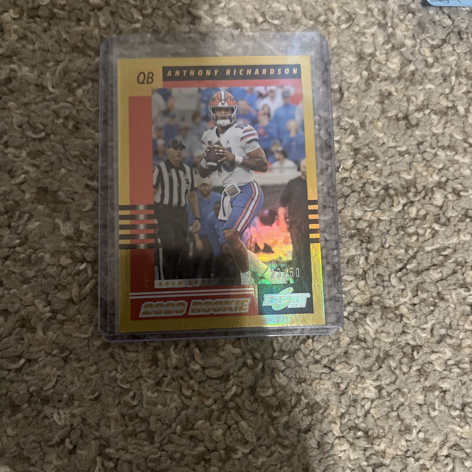 Anthony Richardson Panini Score 2003 Throwback Rookie #4 Gold Zone