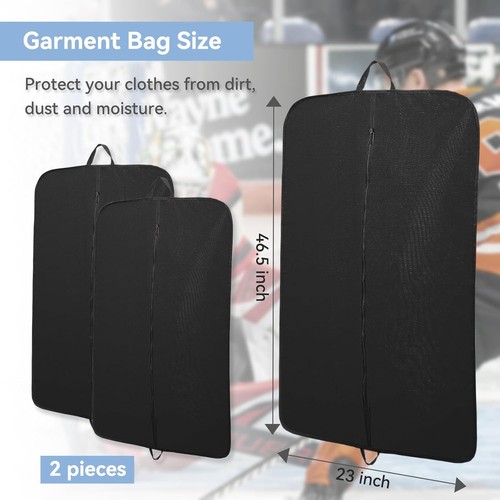 Hockey Bag 2 Pack Hockey Jersey Garment Bag Individual Hockey Garment Bag, NEW - Picture 5 of 5