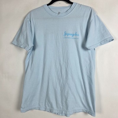 Japangeles Little Tokyo Los Angeles Mens Medium Short Sleeve Blue T Shirt