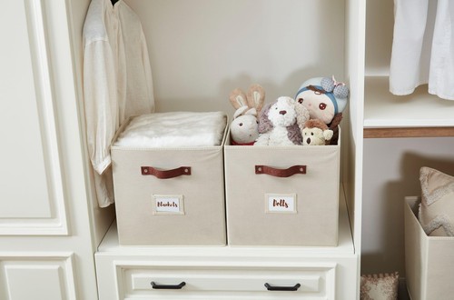 Storage Bins, Cube Storage Bin with Labels, Fabric Storage Cubes for Shelves ... - Picture 8 of 9