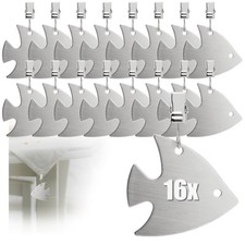 16x Tischdeckenbeschwerer - Tischtuchgewichte- Fisch aus rostfreiem Edelstahl