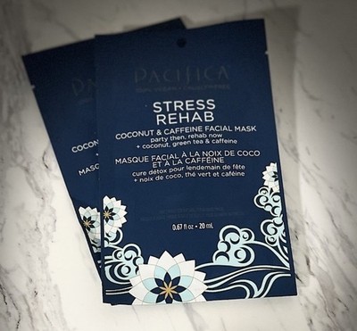 Pacifica Stress Rehab Coconut Caffeine Face Mask Bundle