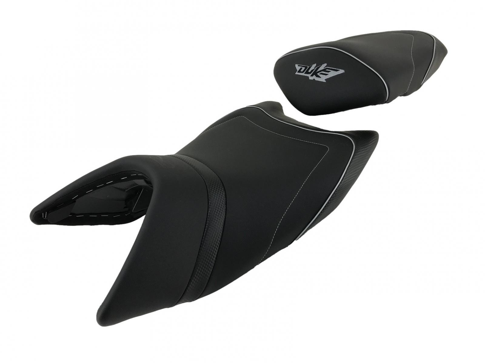 Housse de selle pour KTM Duke 690 2016-2019 Top Sellerie revêtement noir