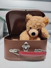 STEIFF KNOPF IM OHR Case Brown 8" x 6" Storage Plush Doll Teddy Bear