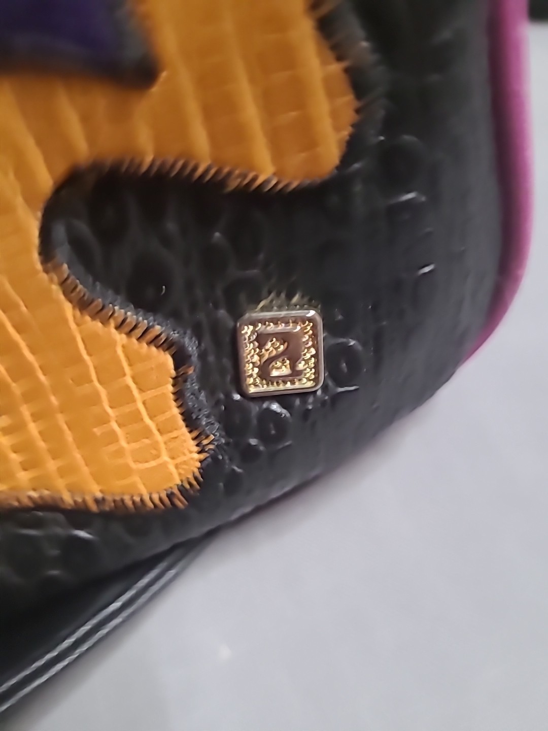 Nas 80's Retro Bag Multicolor Patchwork Shoulder … - image 7