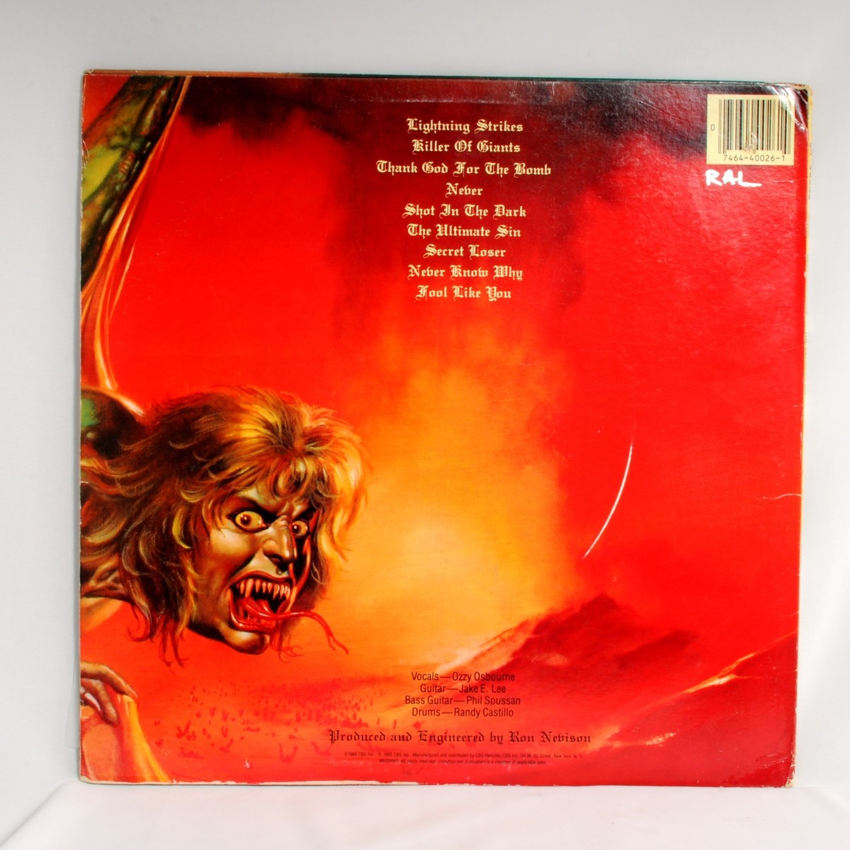OZZY OZBOURNE THE ULTMATE SIN レコード Ozzy Osbourne The Ultimate Sin Record | eBay