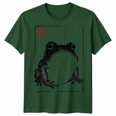 Frosch Amphibie Tiere Herren T-Shirt Damen Grafik Tee Unisex Kunst