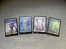 MTG Alayna Danner Signed Set Of 4 Phyrexia: All Will Be One Basic Lands NM