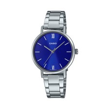 Casio Women  s Blue Dial Stainless Steel Bracelet Watch - Casio  LTP  VT02D  2AUDF
