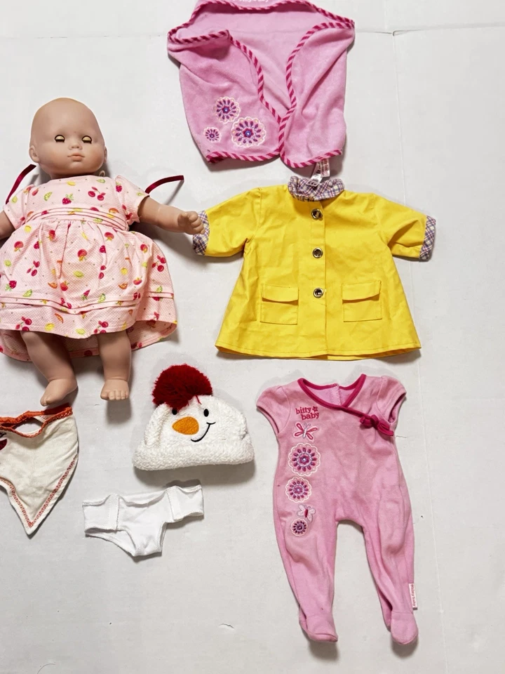 Кукла American Girl Bitty Baby 15 дюймов Pleasant Co. Лот фруктов платье и дополнения на день рождения - Изображение 3 из 4