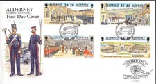 ALDERNEY - 1998 "Garrison ISLAND - Terza serie" FDC!!!
