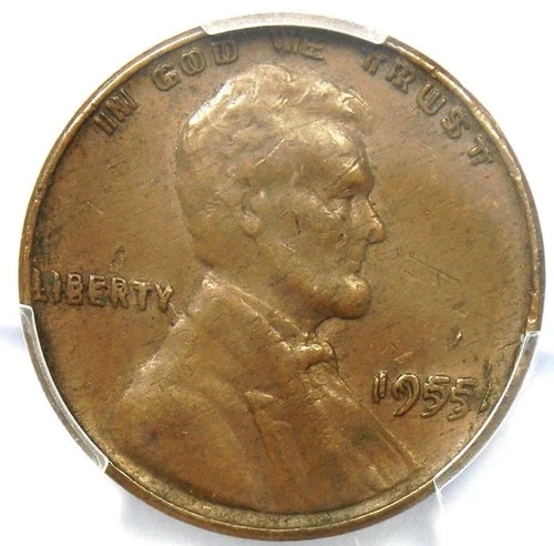 1955 Doubled Die Obverse Lincoln Cent 1C Penny DDO FS-101 - PCGS AU Details