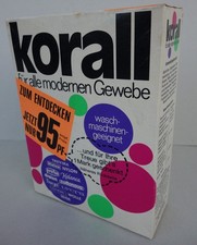 Vintage 1960-1970  KORALL Waschpulver Probepackung- Unbenutzt Unge&ouml;ffnet OVP