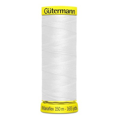 Gutermann Maraflex Sewing Thread 150m White One Size Tailor Craft Supplies