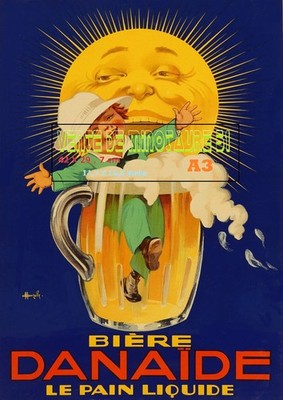 Beer - Danaide - Liquid Bread - A3 Repro Plasticized