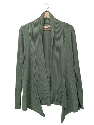 ESPRIT Cardigan Damen Jacke Gr. DE 42 grün Casual-Look