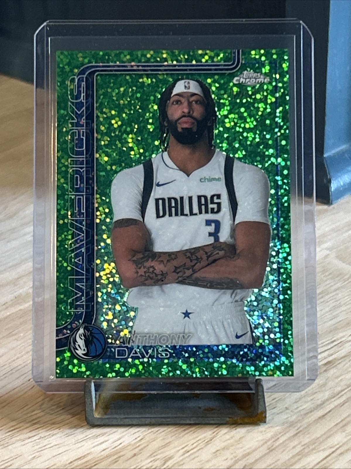 2025 Topps Chrome Anthony Davis Image Variation Green/99