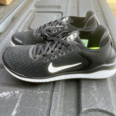 Nike Free RN 2018 Black White Athletic Running Shoes 942836-001 Mens Size 11