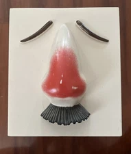 Plastic Entex Advertising Red Nose Sick Face Tissue Box Cover Novelty Puffs Plus