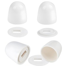 4 Packs White Toilet Bolt Caps, 1.44IN Height Cover is