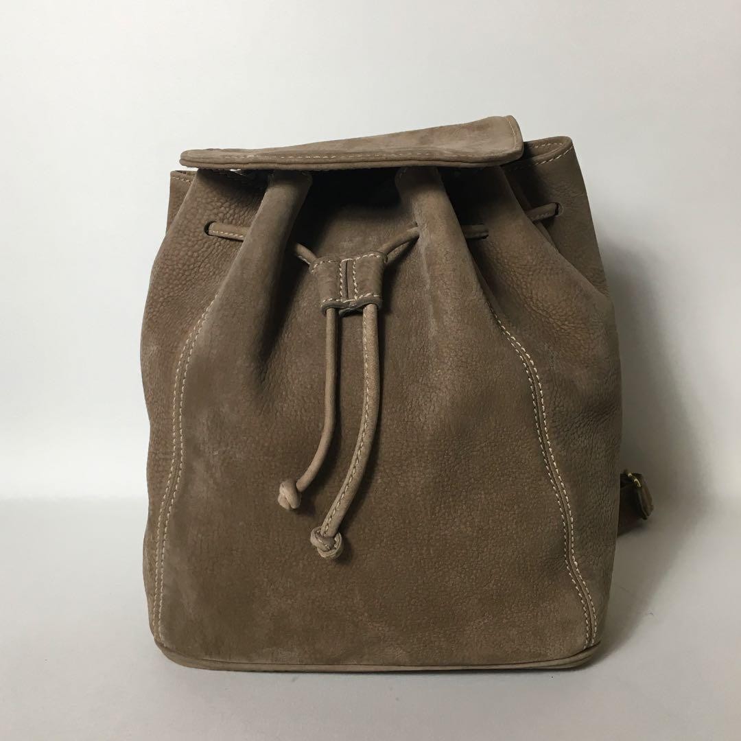 Authentic Gray Leather Coach Backpack G0802226