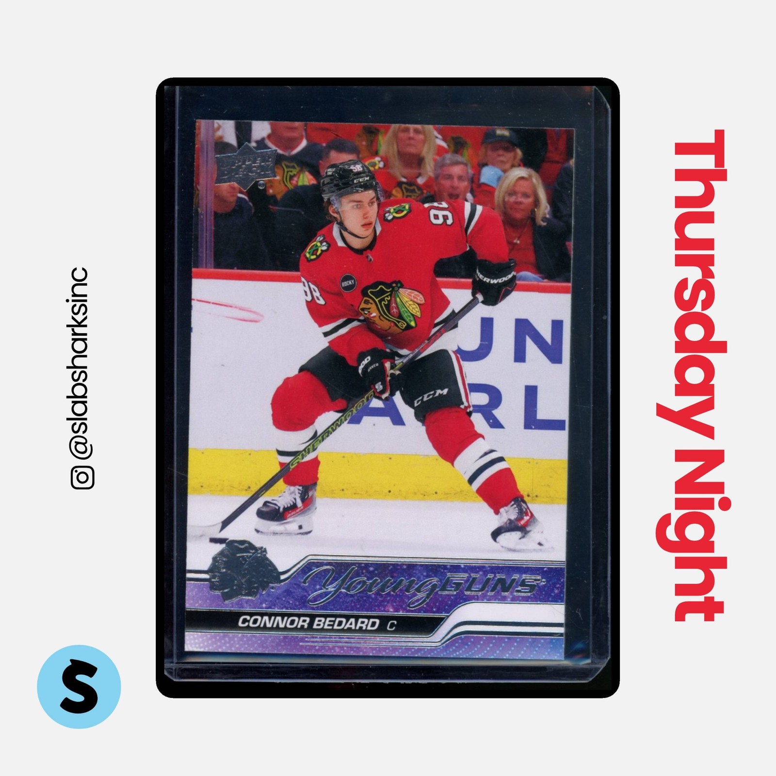 2023 UPPER DECK #451 CONNOR BEDARD YOUNG GUNS RC ROOKIE