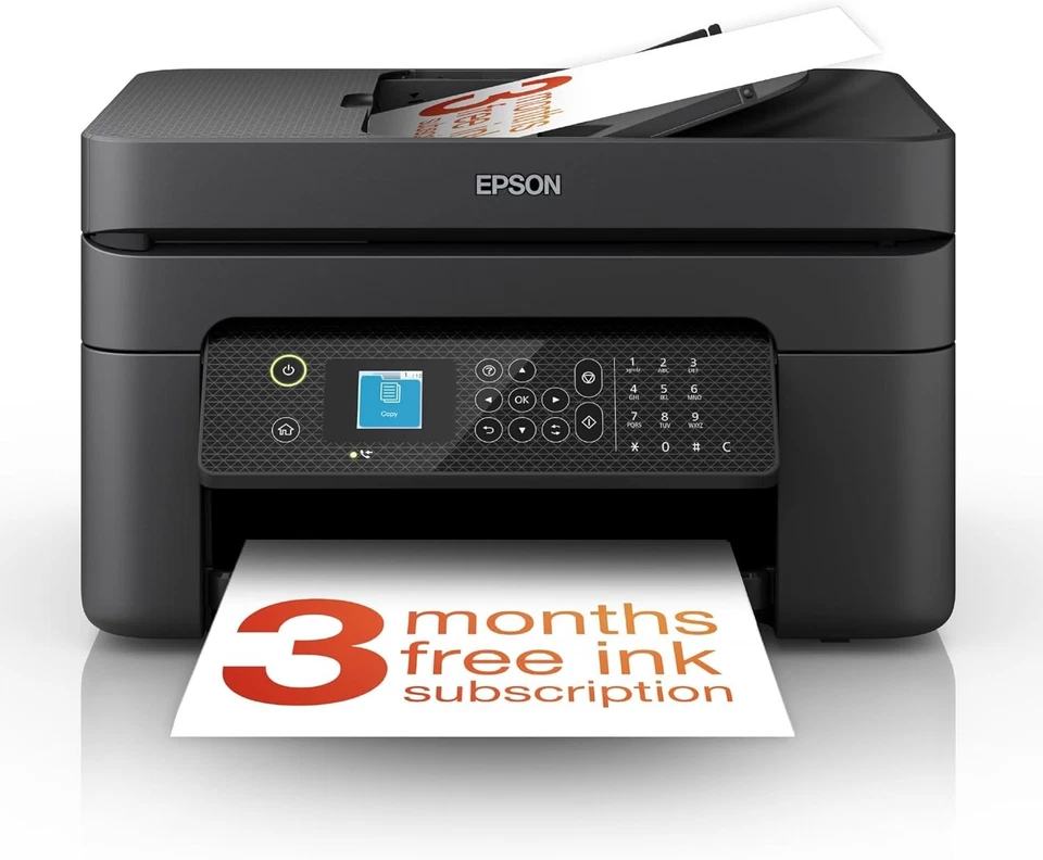 Epson Workforce WF-2930DWF All-In-One Wireless Color Printer WITH INKS - Image 3 of 4
