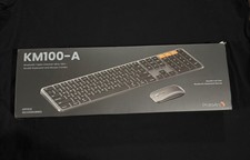 ProtoArc KM100-A Bluetooth Ultra-Slim Backlit Keyboard Mouse Combo Black