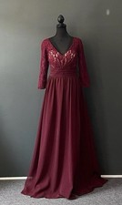 Christina Wu Women's Size 12 Mahogany Mother Of The Bride Dress MISSING BUTTONS