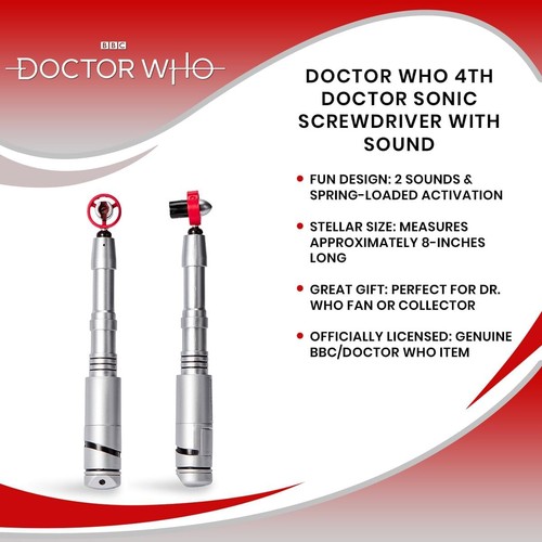 Destornillador con sonido Doctor Who cuarto Doctor Sonic - Imagen 8 de 8