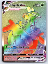 Flapple VMAX 164/163 Rainbow Rare Battle Styles Pokemon Holo Near Mint on eBay