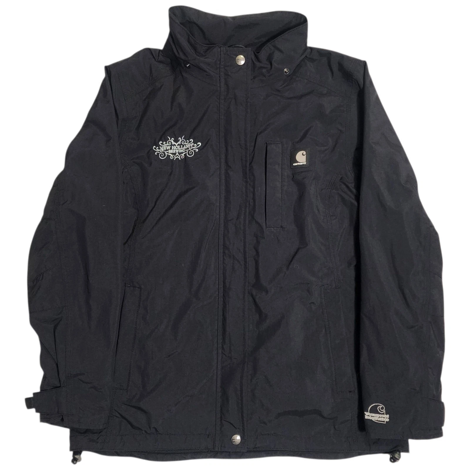 Carhartt Jacket Boys Youth Size S 4-6 Black Outdoor Lightweight
