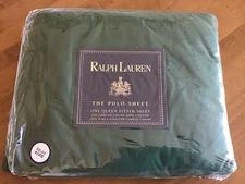 NEW Ralph Lauren Home Collection Premium Queen Fitted Sheet Foxwood Green